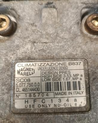 COMPRESSORE ARIA CONDIZIONATA FIAT PUNTO 1.2 BENZI