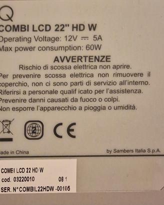 Tv Lcd 22 pollici con Dvd