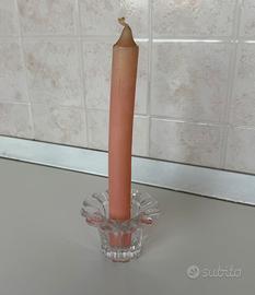 Portacandele Vintage a Fiore Anni '70