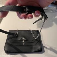 Borsa pochette Primadonna, colore nero , nuova