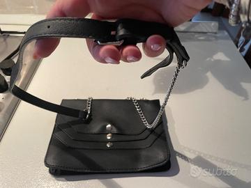 Borsa pochette Primadonna, colore nero , nuova