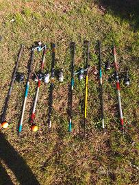 SET CANNE DA PESCA E ACCESSORI COME DA FOTO