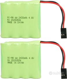 2 Batterie NiMH AA 4.8V 2400mAh Hitec RC