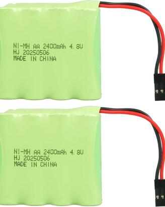 2 Batterie NiMH AA 4.8V 2400mAh Hitec RC