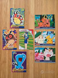 Lotto 7 Carte Pokemon  Topps TV Animated Editionn