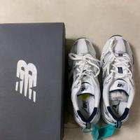 New Balance 530 White Silver Navy Taglia41