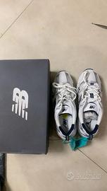 New Balance 530 White Silver Navy Taglia41