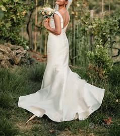 Abito da sposa a sirena tessuto Mikado