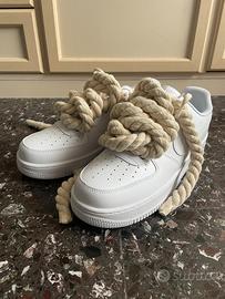 Nike Air Force 1 custom con rope laces