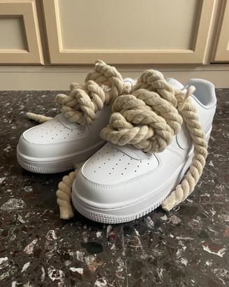Nike Air Force 1 custom con rope laces