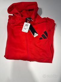 Felpa adidas rosso
