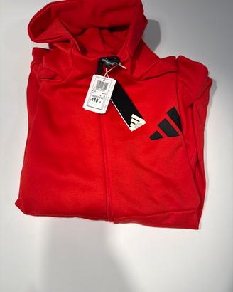 Felpa adidas rosso