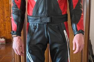 Tuta moto Spyke in pelle divisibile