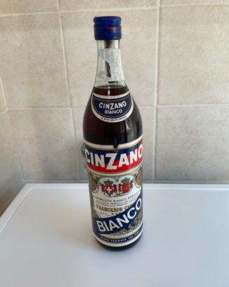 Bottiglia Cinzano Bianco Vermouth - Anni 60/70