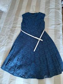 Abito premaman blu chiaro in pizzo, taglia S