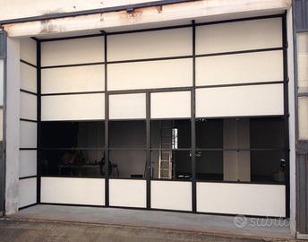 Vetrata in ferro L6,00mt H4,30mt P1,00mt