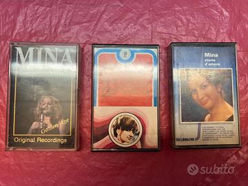 Lotto 3 Musicassette MINA – Vintage – Originali