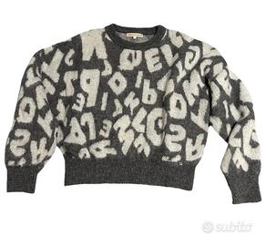 KOCCA Maglione lana grigio e bianco