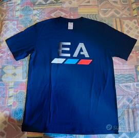Maglietta con logo emporio Armani EA blu taglia L