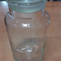 vaso da farmacista d'epoca in vetro