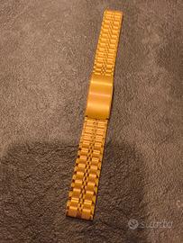 bracciale dorato per orologio da Uomo larghezza 16