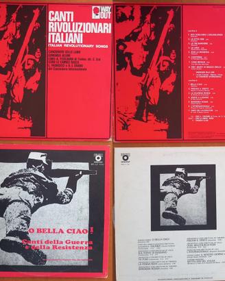 4 vinili: Canti della Resistestenza e del lavoro