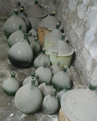 damigiane in vetro