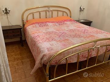 letto matrimoniale in ottone