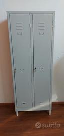 Armadietto spogliatoio in metallo color grigio