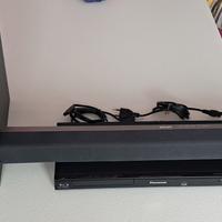 Sistema soundbar 2.1 canali con subwoofer.
