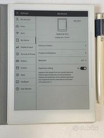 Supernote A6 X 7,8″ con penna e custodia