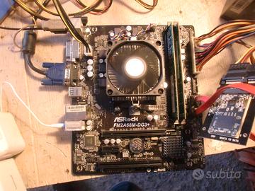 scheda madre asrock fm2a68m-dg3+ usato funzionante