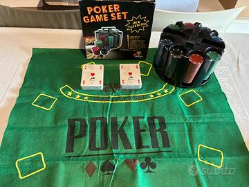 Modiano carte da poker+200 gettoni+tappeto verde