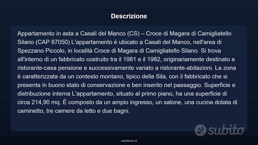Appartamento – CS - Vista 4