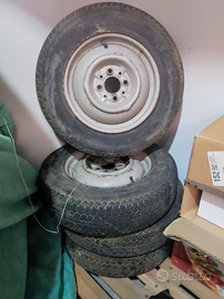 4 cerchi Simca 1000, fiat 4x98