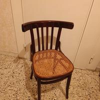 sedie  thonet in paglia di Vienna!