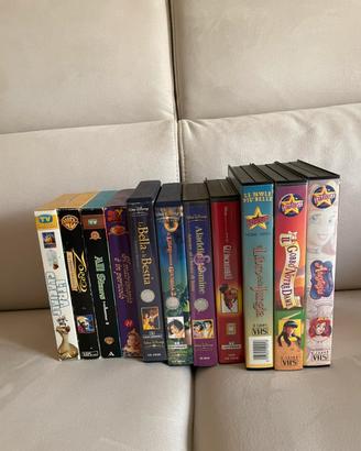 Lotto Videocassette VHS Cartoni Disney Warner Bros