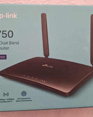 Router SIM TP_Link WI_FI 4G LTE MR200_V4 AC750