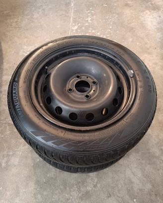 2 Cerchi Renault 14" + 2 Pneumatici 4 Stagioni 