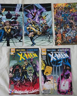 Marvel X-Men Primi 2 Albi e 3 Variant 1 Albo