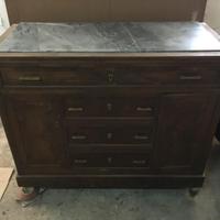 Comò + specchiera + comodini (da restaurare)