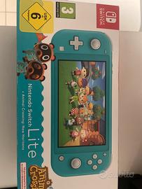 Nintendo switch lite Animal crossing turchese