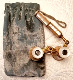 Binocolo madreperla da teatro anni 40