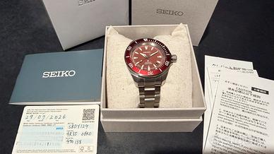 Orologio Seiko Samurai rosso 2026 SRPL11K1 nuovo