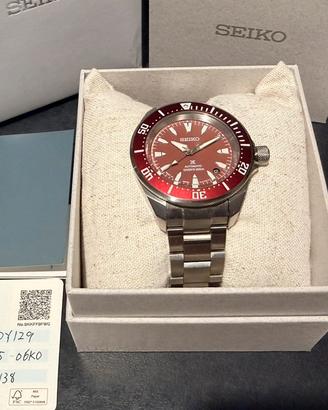 Orologio Seiko Samurai rosso 2026 SRPL11K1 nuovo