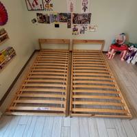 Coppia letti Ikea futon montessori-