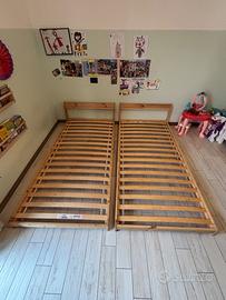 Coppia letti Ikea futon montessori-
