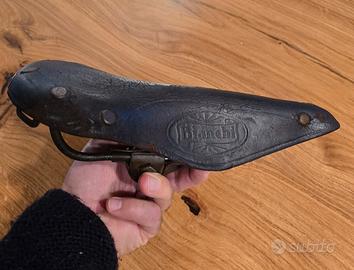 sella bianchi corsa cuoio d epoca 