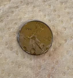 Moneta 50 Lire "Micro" Vulcano - Repubblica Italia