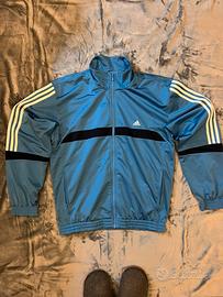 Felpa adidas azzurra vintage - taglia L